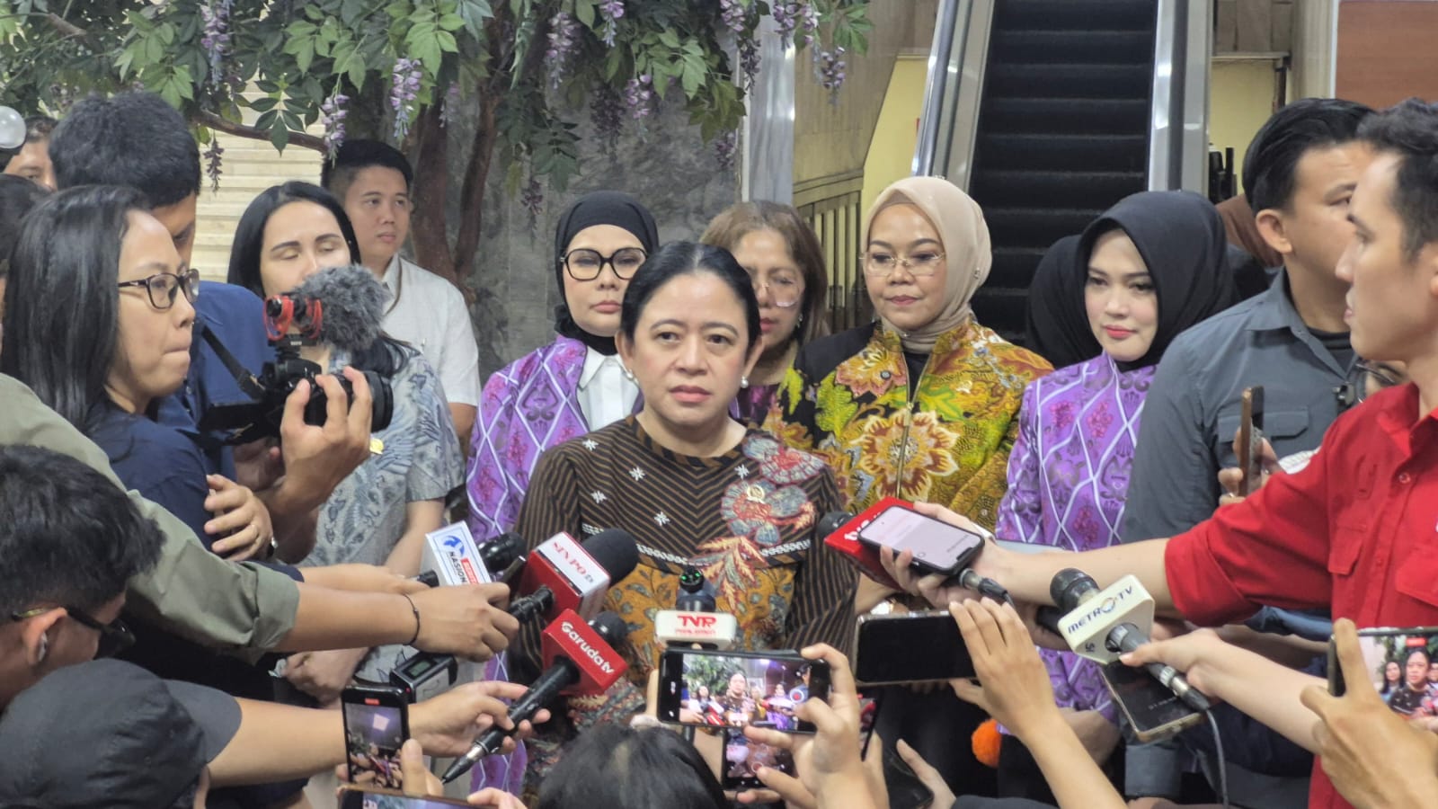 Ketua DPP PDI Perjuangan (PDIP) Puan Maharani (SinPo.id/ Galuh Ratnatika)