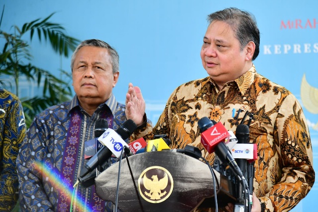 Menko Perekonomian Airlangga Hartarto (SinPo.id/Biro Setpres)