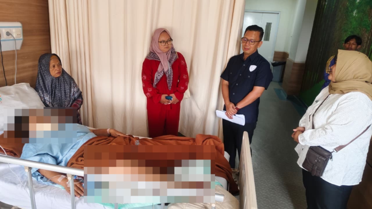 Korban kecelakaan kereta yang masih rawat inap (SinPo.id/Dok.PMJ)