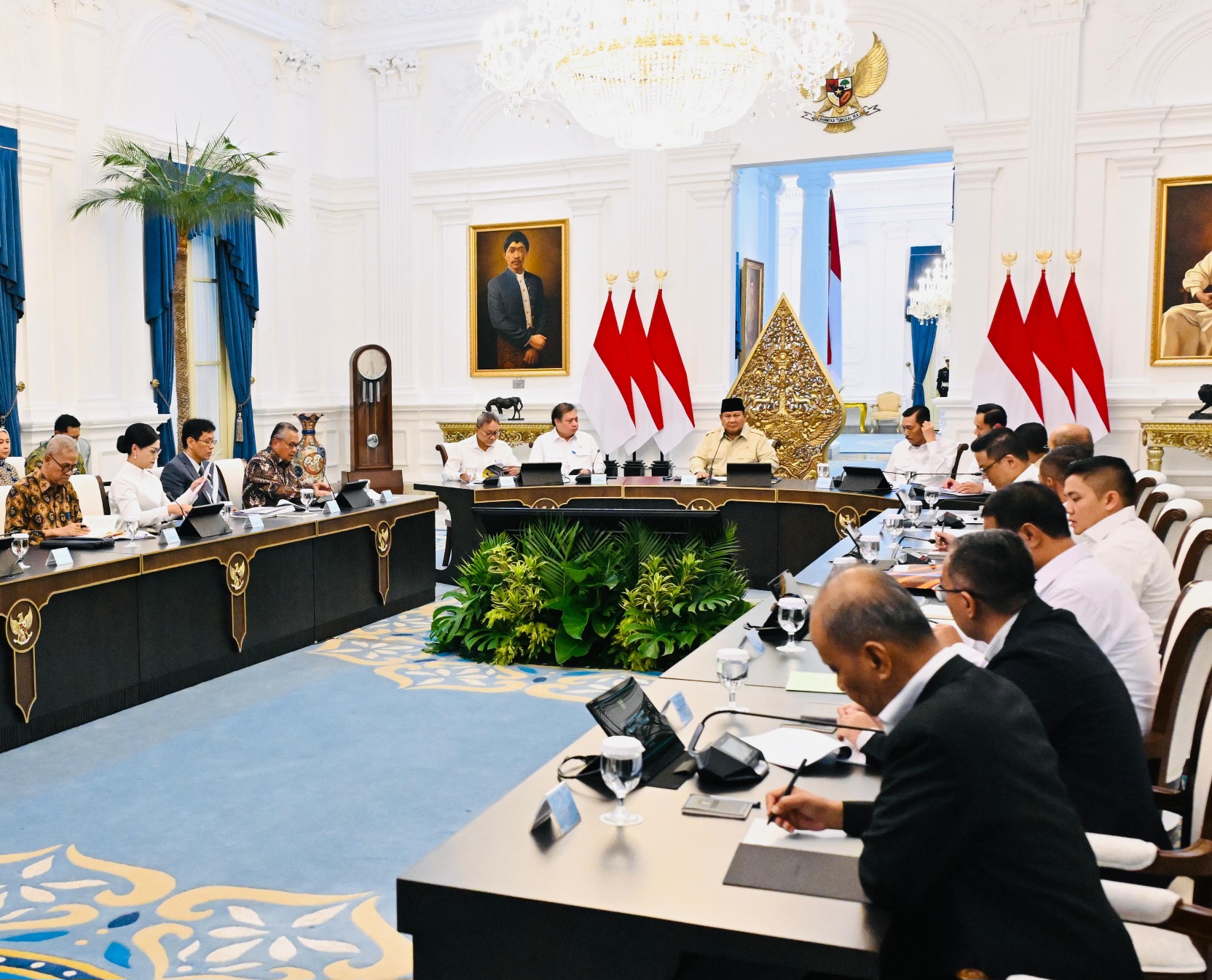 Presiden Prabowo Gelar Ratas di Istana Negara (SinPo.id/Biro Setpres)