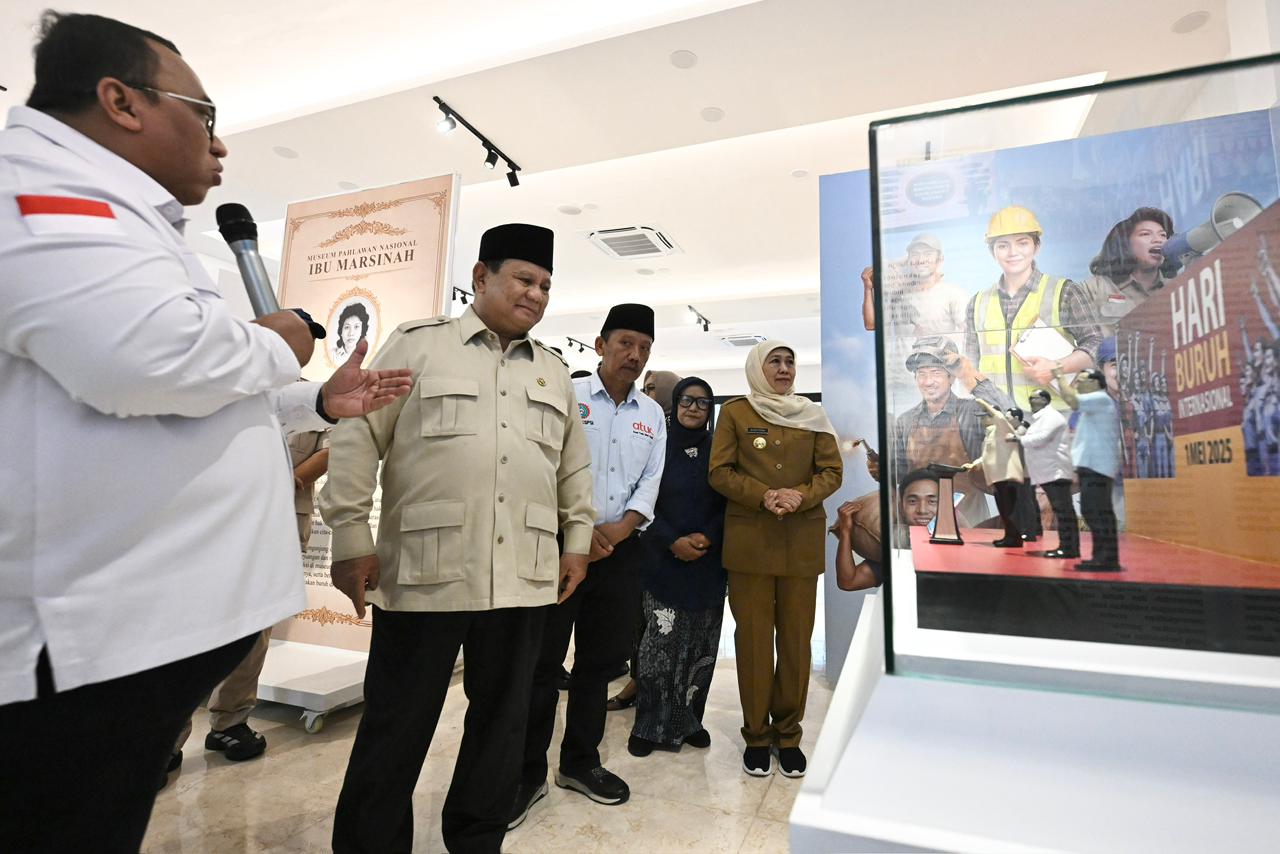 Presiden Prabowo Resmikan Museum Marsinah di Nganjuk (SinPo.id/Biro Setpres)