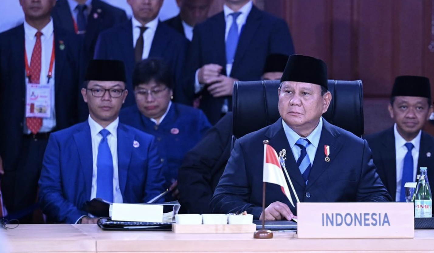 Presiden Prabowo saat hadiri pleno KTT ke-48 ASEAN. (Agus Priatna/BPMI Setpres/SinPo.id)