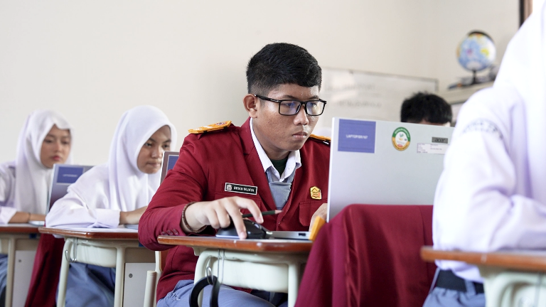 Siswa sekolah rakyat (SinPo.id/Bakom RI)