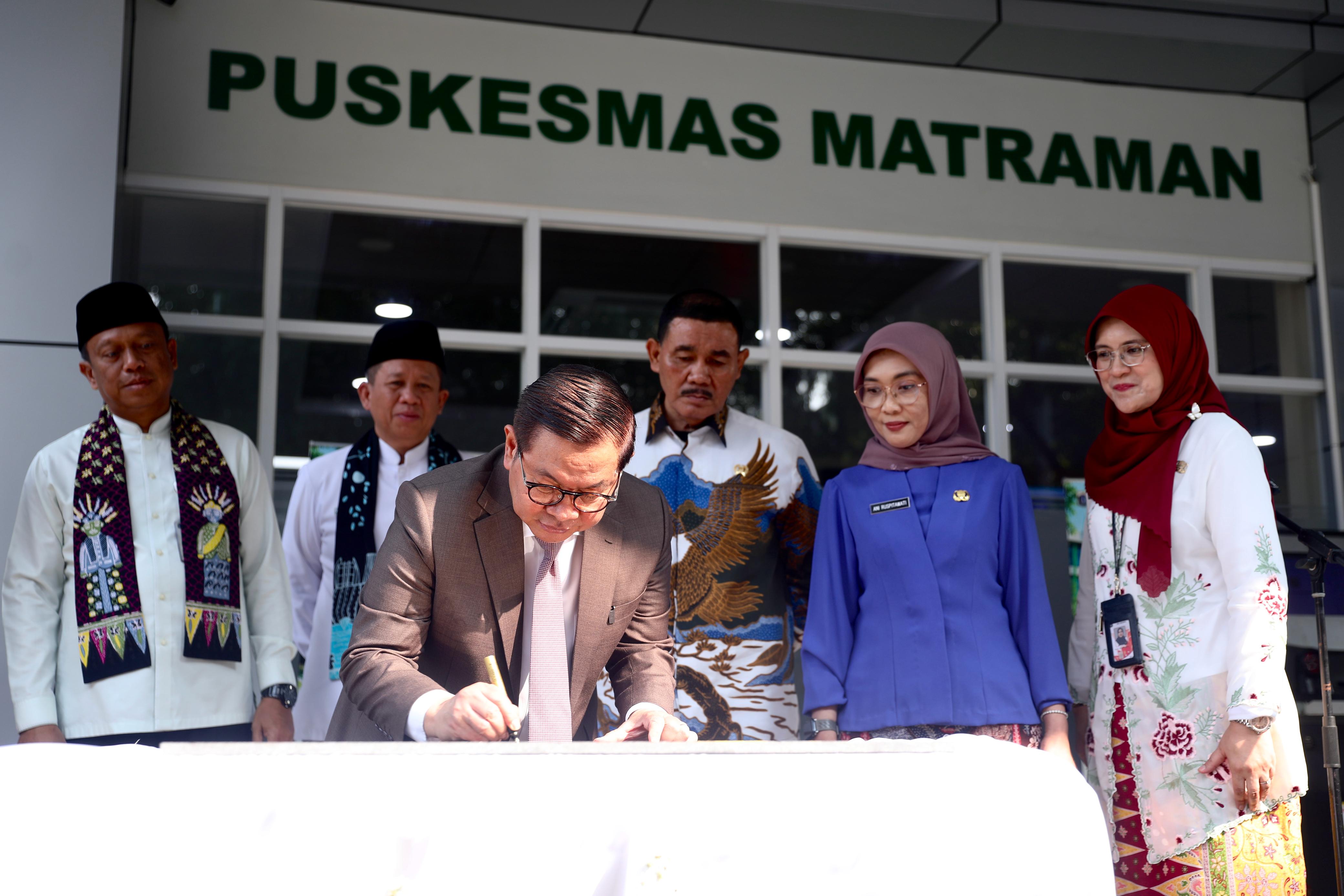 Gubernur DKI Jakarta Pramono Anung saat Meresmikan Puskesmas Matraman (Foto: SinPo.id/Pemprov DKI Jakarta)