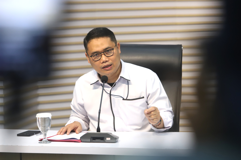 Deputi Penindakan dan Eksekusi KPK Asep Guntur Rahayu (SinPo.id/ Ashar)