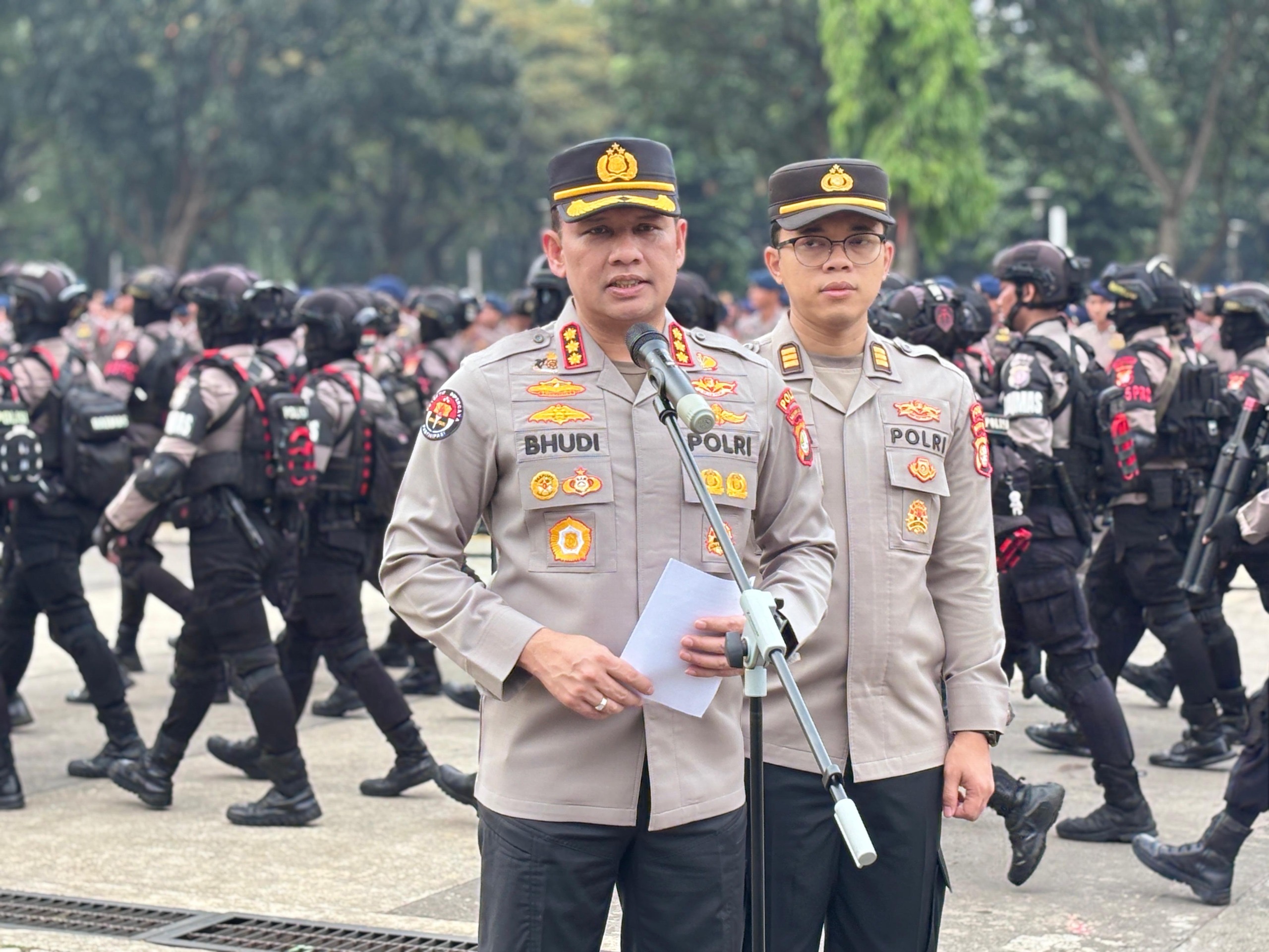 Polda Metro Jaya menyiapkan pengamanan ketat di GBK (SinPo.id/Dok.PMJ)
