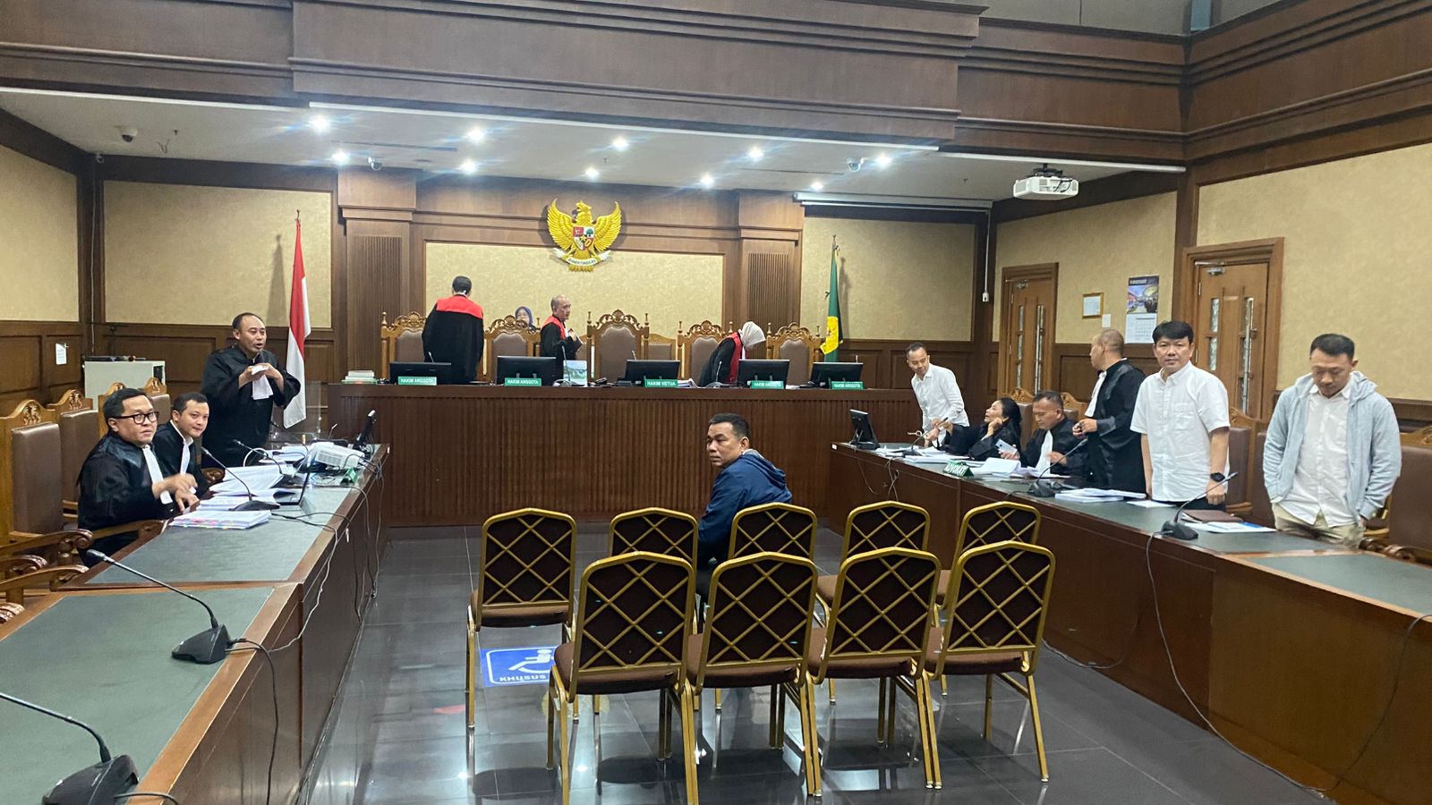 Sidang dugaan suap dan gratifikasi di lingkungan Direktorat Jenderal Bea dan Cukai (DJBC). (SinPo.id/Istimewa)