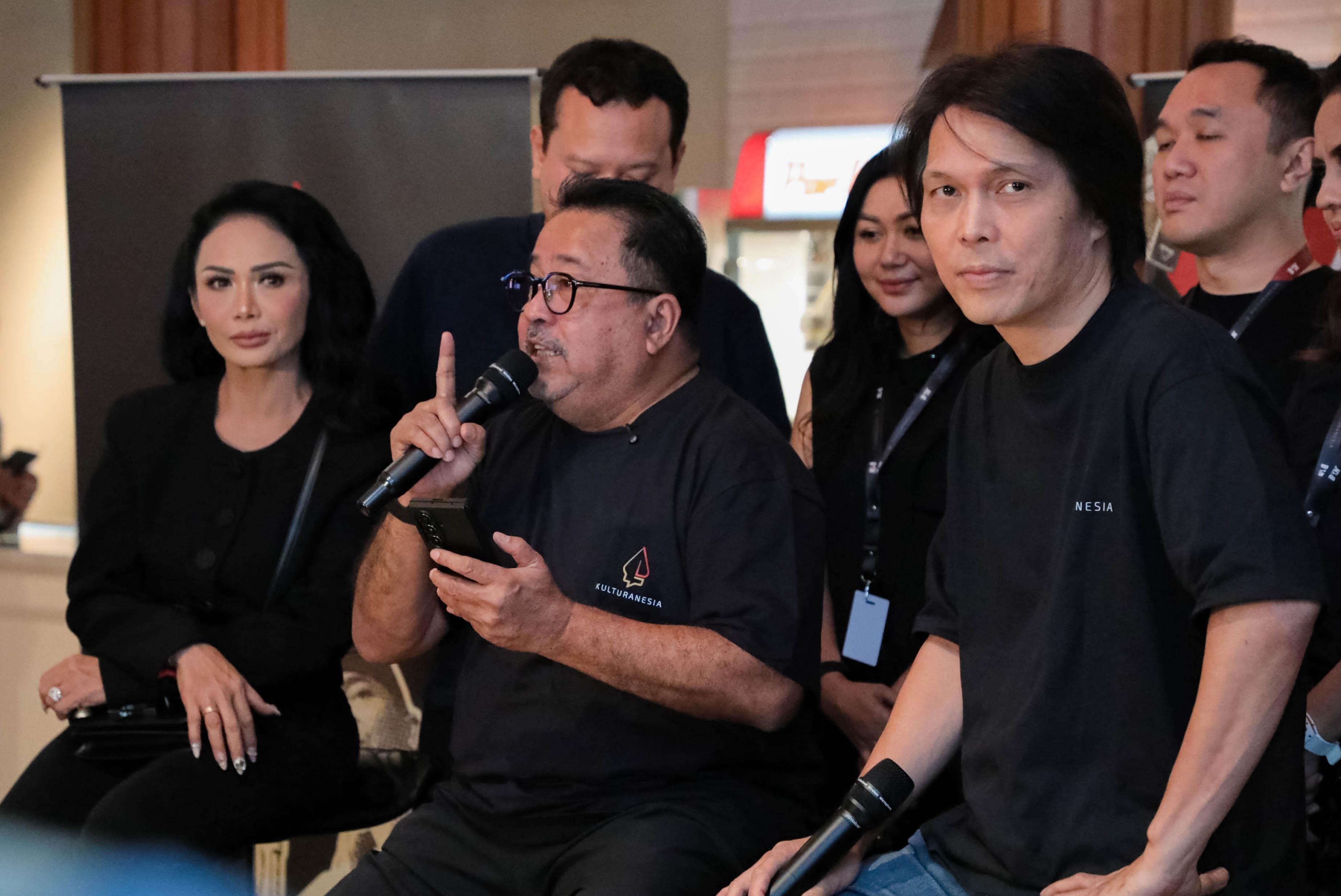 Wagub DKI Jakarta Rano Karno menghadiri konferensi pers dan nobar film Ghost in the Cell di Metropole XXI, Menteng (SinPo.id/Pemprov DKI Jakarta)