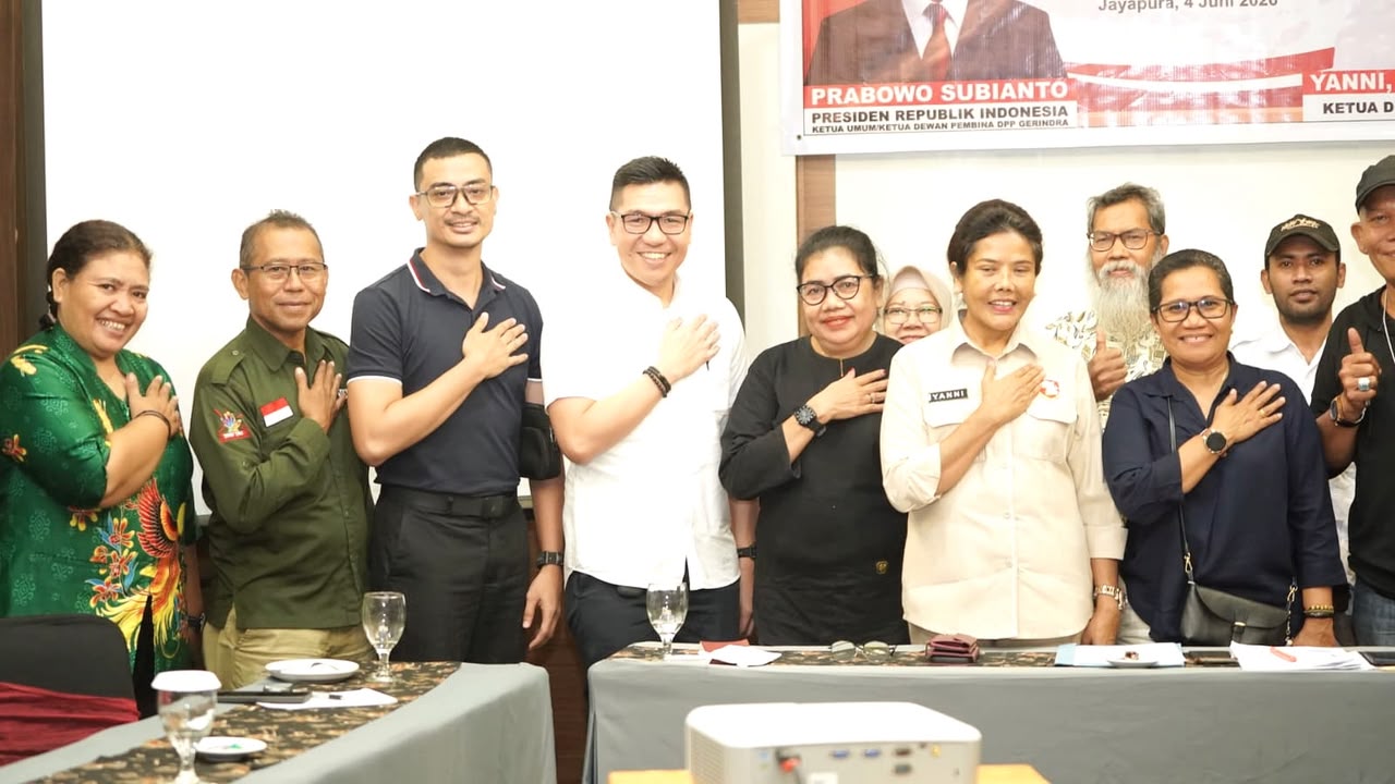 Ketua DPD Partai Gerindra Papua Yanni saat diskusi pencegahan dan penanganan HIV dan TBC (SinPo.id/ Dok. Pribadi)