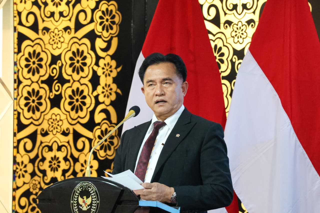 Menko Kumham Imipas Yusril Ihza Mahendra (SinPo.id/ Dok. Kumham Imipas)