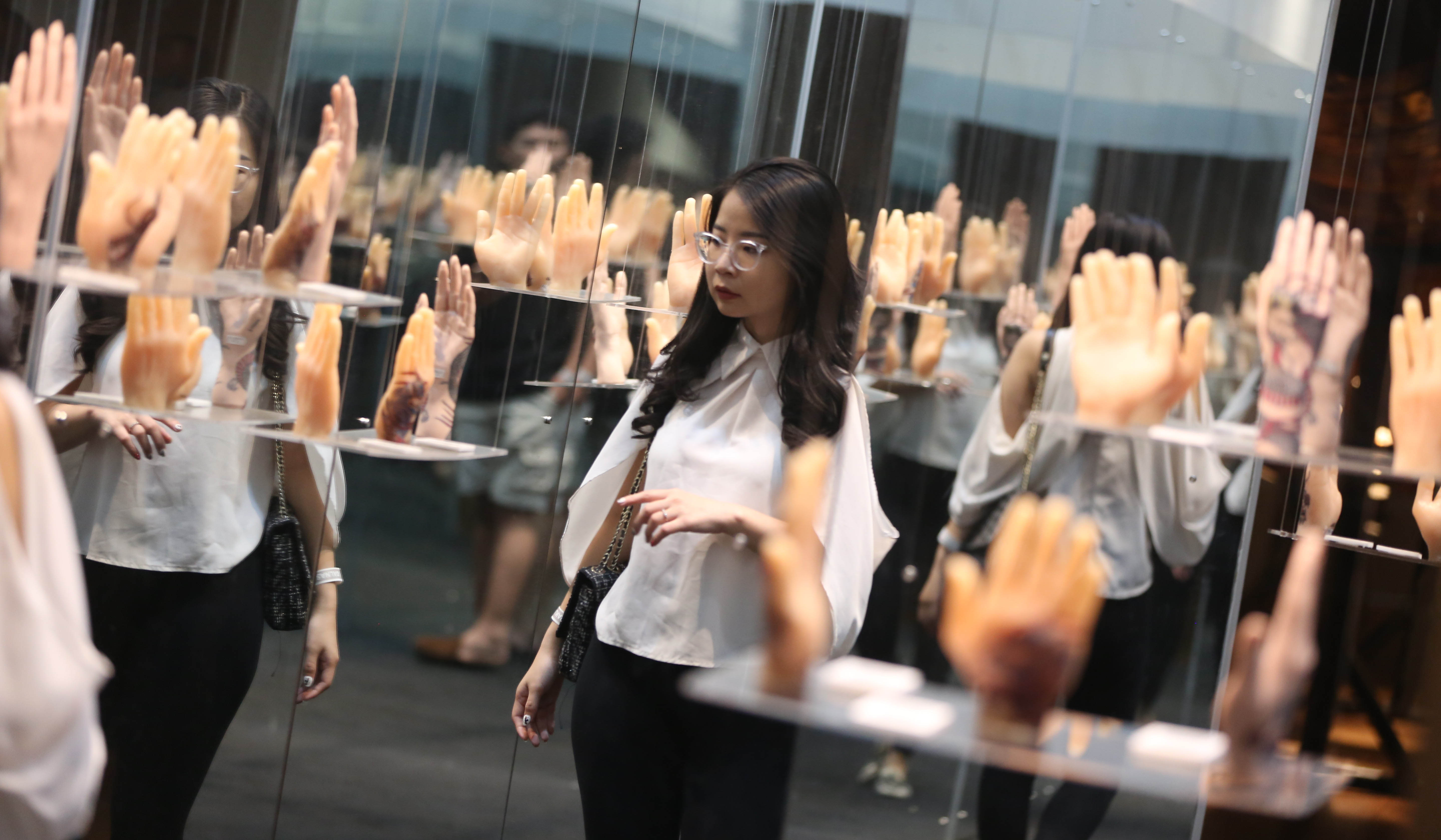 Pameran Indonesian Women Artist #4: On The Map di Galeri Nasional. (Agus Priatna/SinPo.id)