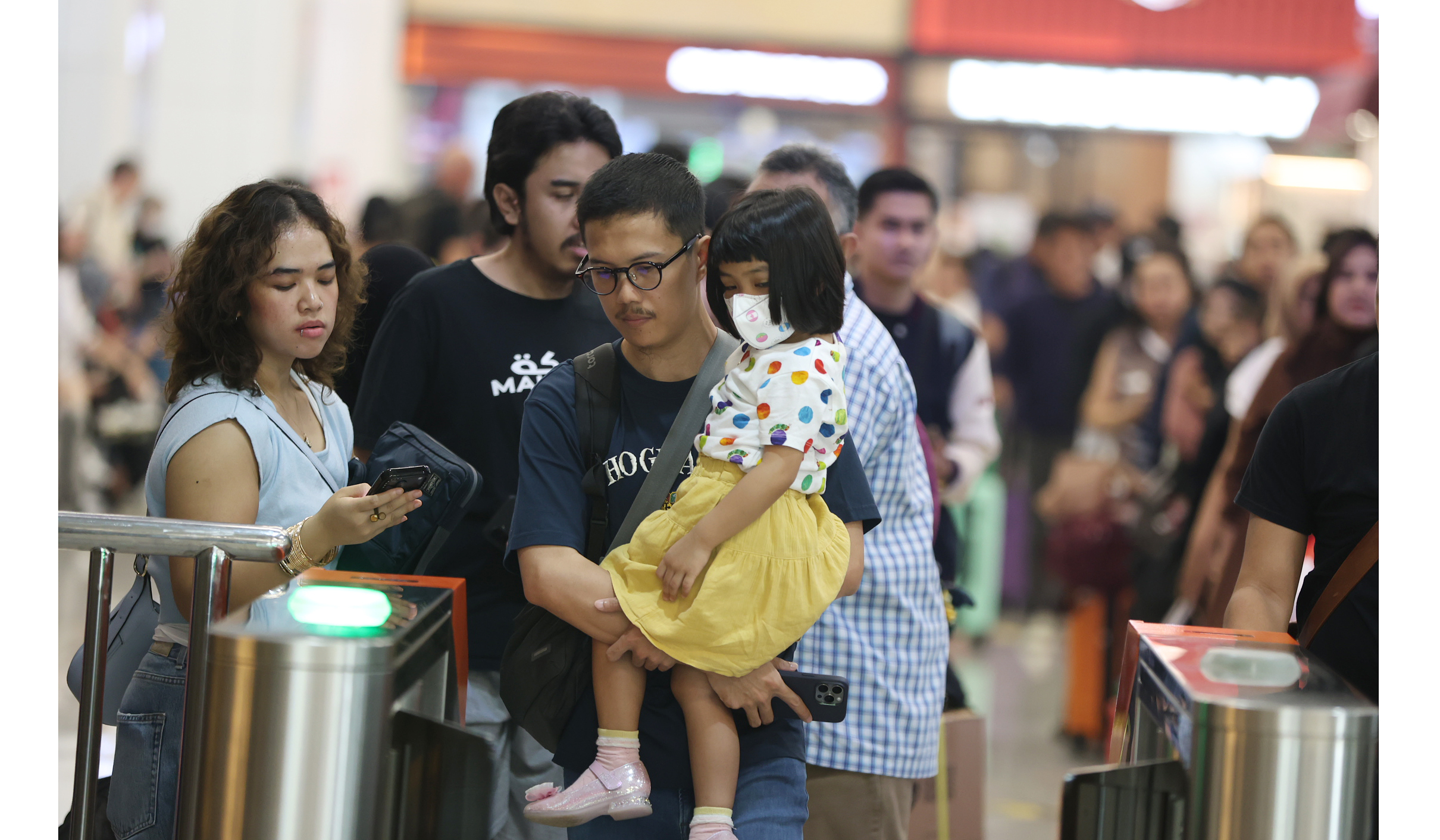 Suasana Stasiun Whoosh Halim. (Agus Priatna/SinPo.id)