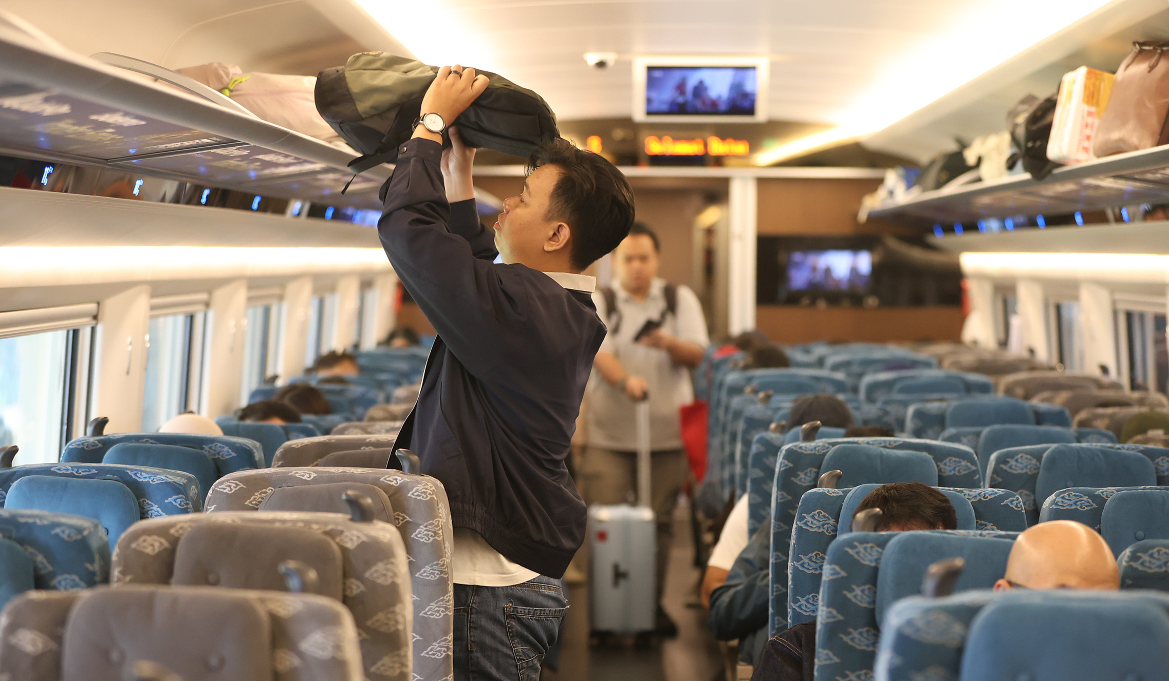 Suasana Stasiun Whoosh Halim. (Agus Priatna/SinPo.id)