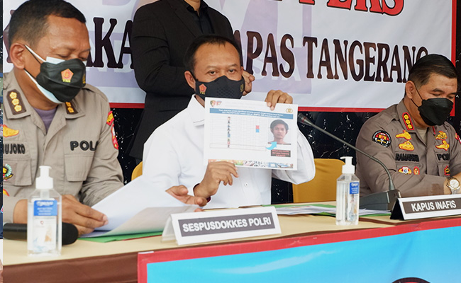 Konferensi Pers Identifikasi Korban Kebakaran Lapas Tangerang 