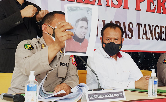 Konferensi Pers Identifikasi Korban Kebakaran Lapas Tangerang 