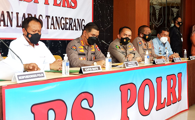 Konferensi Pers Identifikasi Korban Kebakaran Lapas Tangerang 