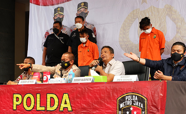 KonferensI Pers Polda Metro Jaya 