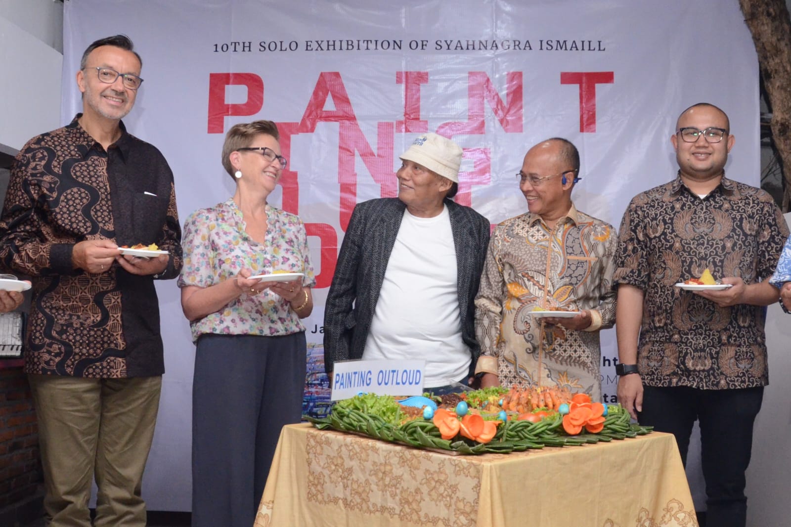 Pelukis Syahnagra Ismail gelar pameran 21 lukisan dengan tema Painting Out Loud (Ashar/SinPo.id)