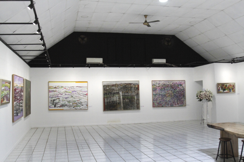 Pelukis Syahnagra Ismail gelar pameran 21 lukisan dengan tema Painting Out Loud (Ashar/SinPo.id)