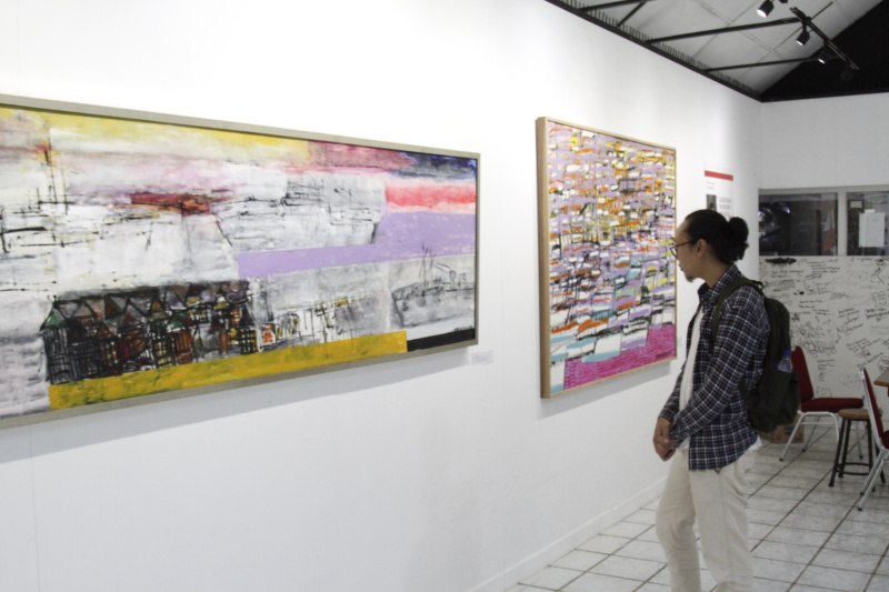 Pelukis Syahnagra Ismail gelar pameran 21 lukisan dengan tema Painting Out Loud (Ashar/SinPo.id)