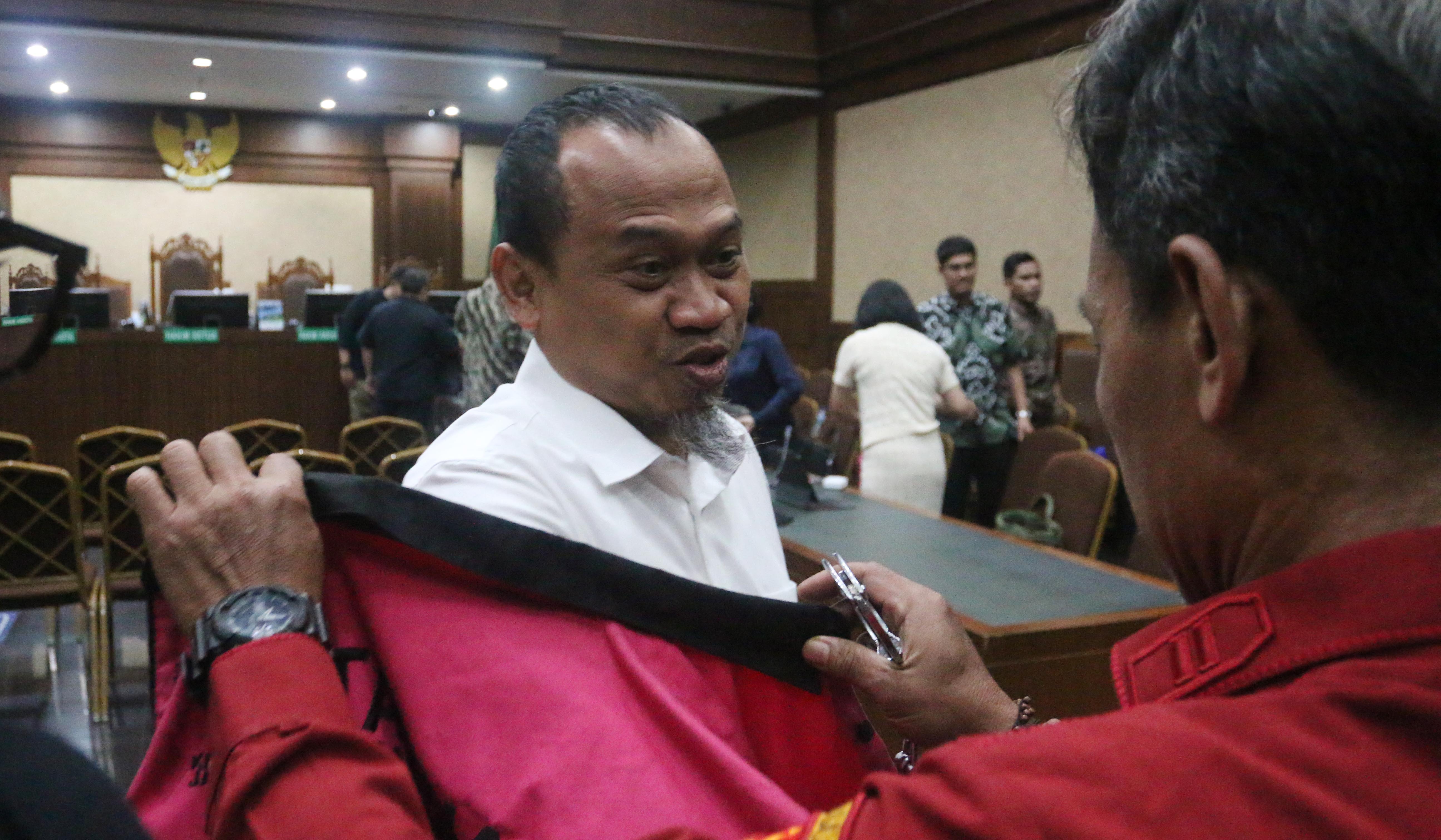 Sidang tuntutan kasus korupsi tata kelola minyak mentah. (Agus Priatna/SinPo.id)