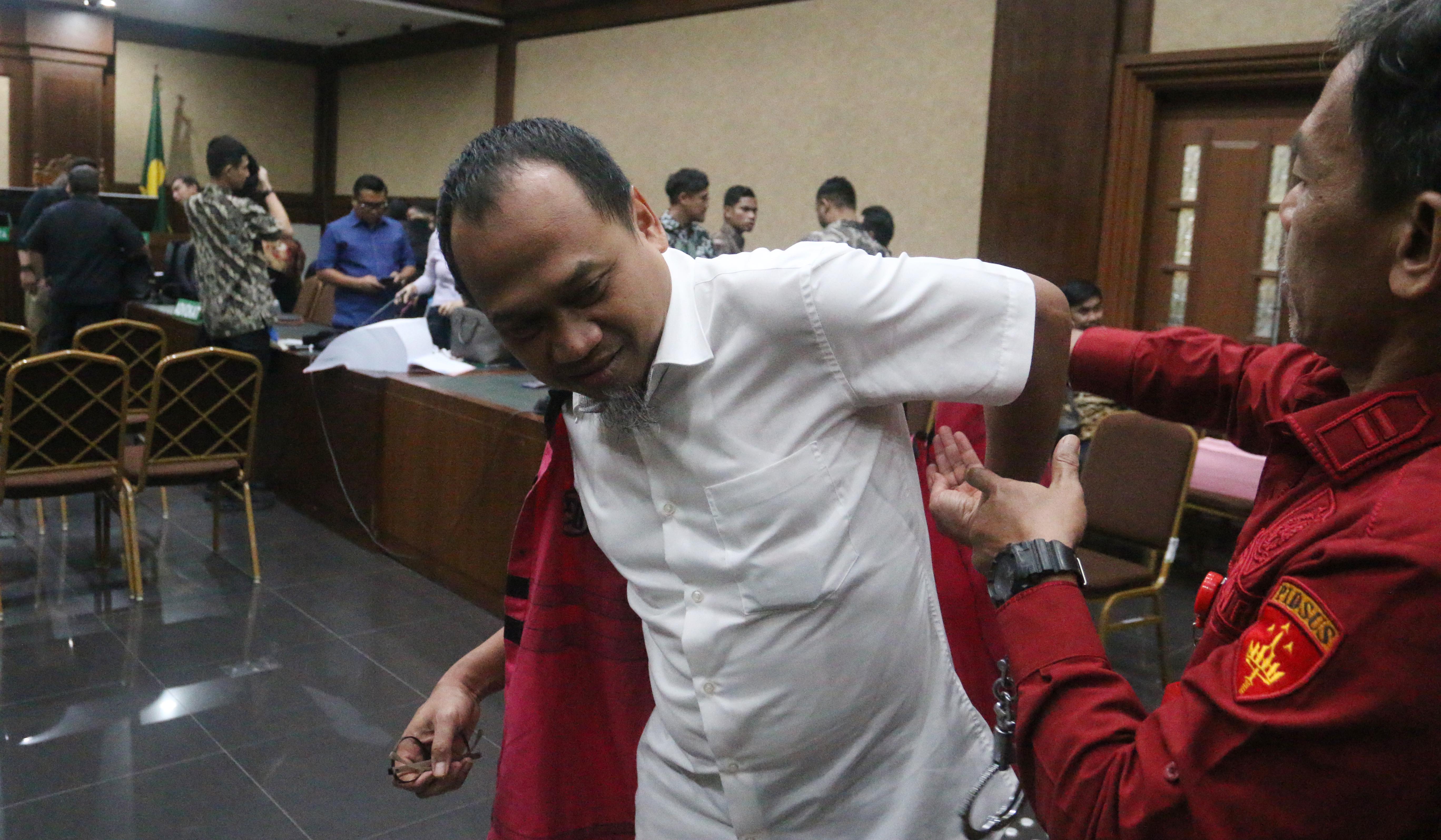 Sidang tuntutan kasus korupsi tata kelola minyak mentah. (Agus Priatna/SinPo.id)