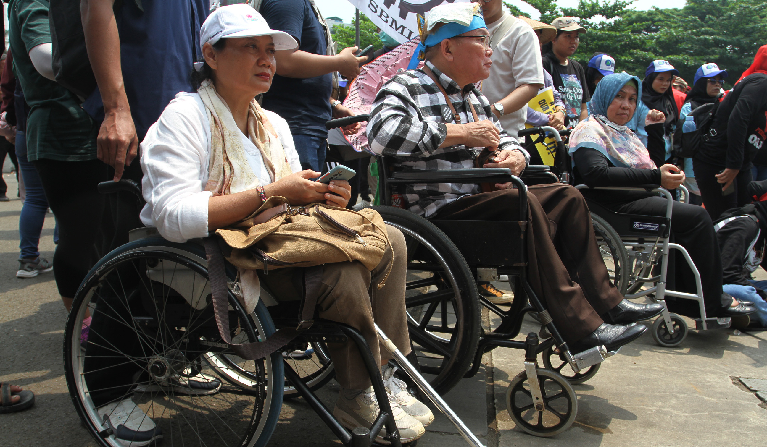 Aksi peduli iklim di Jakarta. (Agus Priatna/SinPo.id)