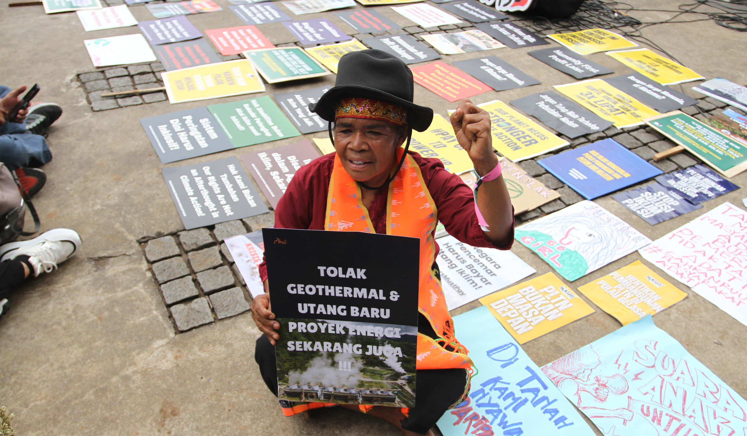 Aksi peduli iklim di Jakarta. (Agus Priatna/SinPo.id)