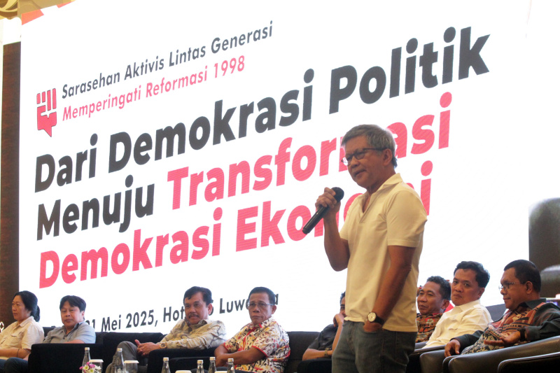 Aktivis lintas 98 menggelar sarasehan