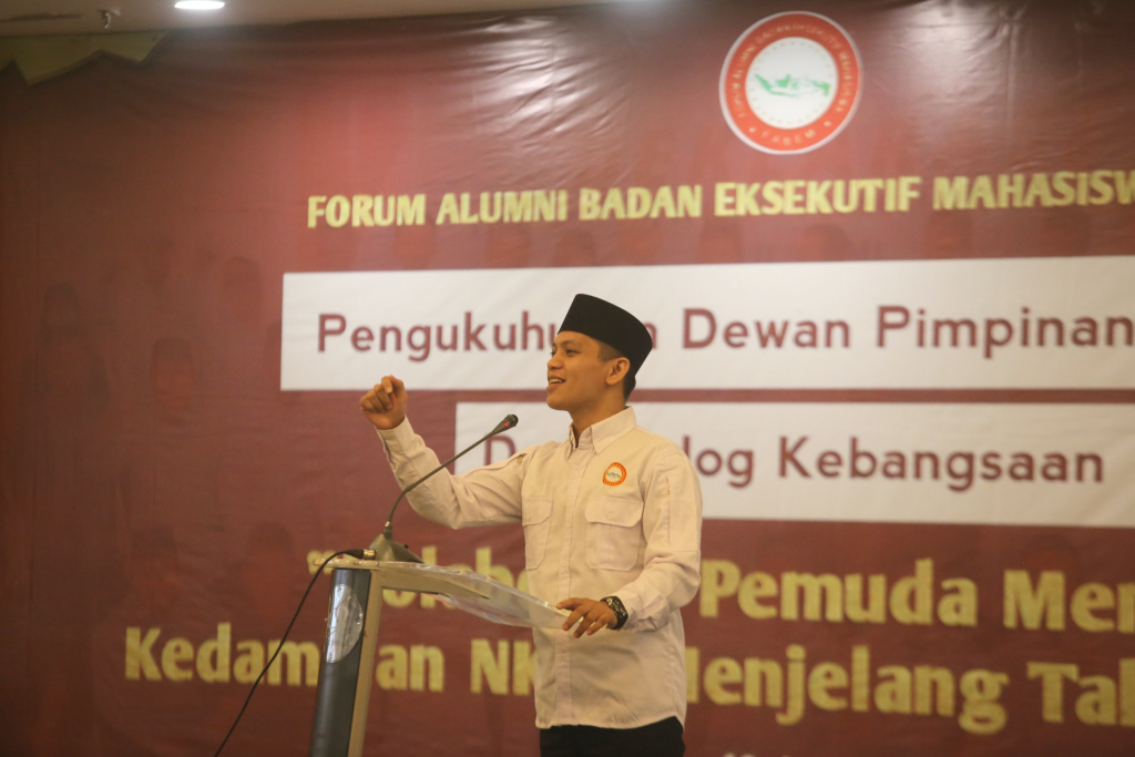 Mahasiswa FABEM gelar dialog kebangsaan Pemuda Menjaga Kedamaian NKRI Menjelang Tahun Politik (Ashar/SinPo.id)