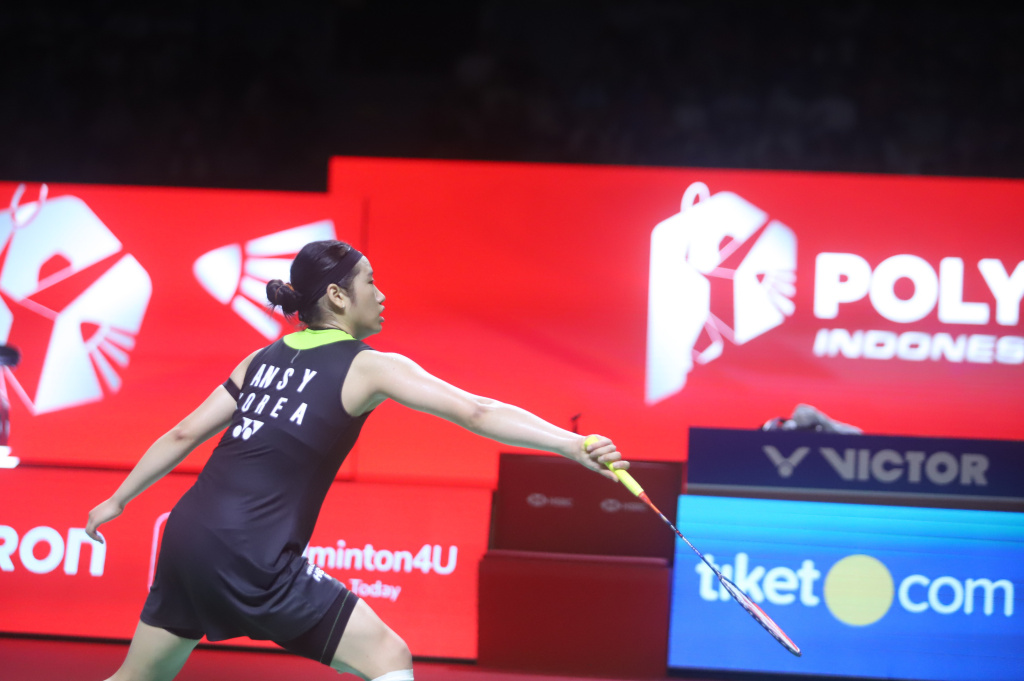 Tunggal Putri Korea Selatan An Se Young raih gelar juara di Polytron Indonesia Open 2026 (Ashar/SinPo.id)