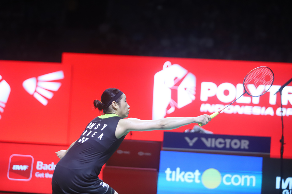 Tunggal Putri Korea Selatan An Se Young raih gelar juara di Polytron Indonesia Open 2026 (Ashar/SinPo.id)
