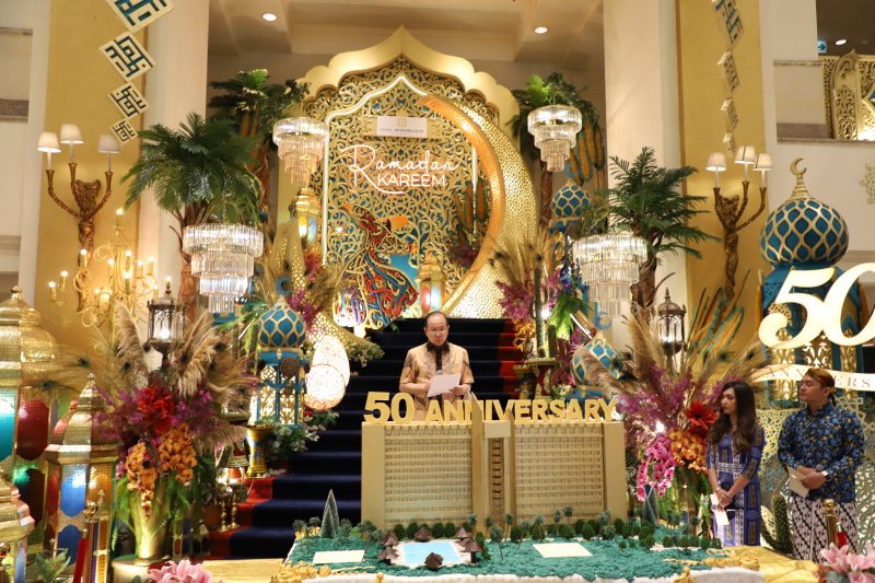 Hotel Borobudur merayakan aniversary yang ke-50 tahun (Ashar/SinPo.id)