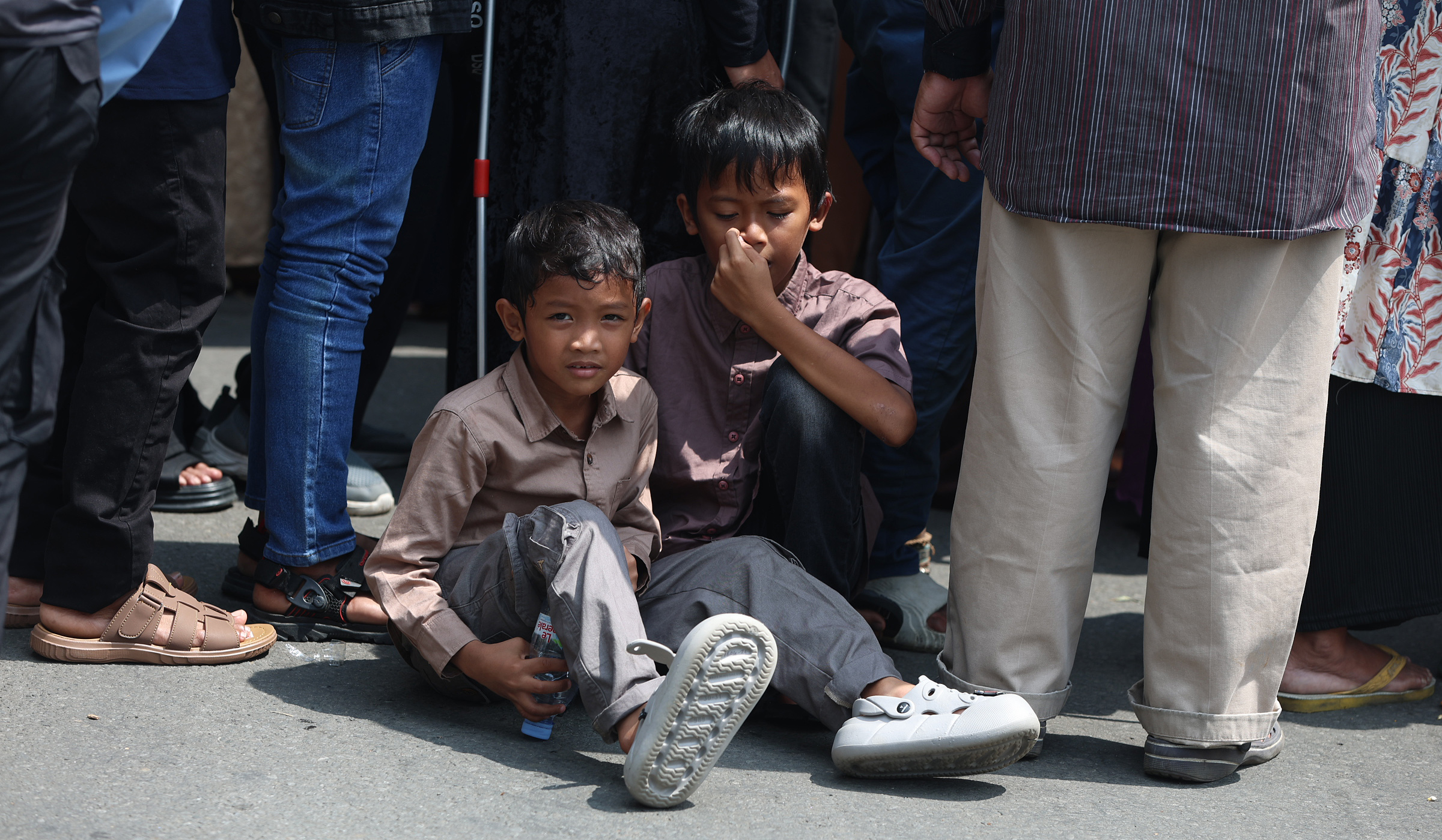 Antrian warga hadiri open house Istana Negara. (Agus Priatna/SinPo.id)