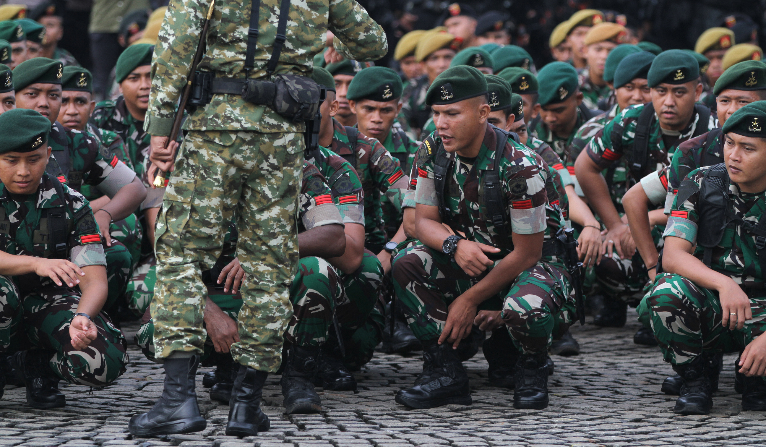 Apel gabungan pengamanan tahun baru 2026. (Agus Priatna/SinPo.id)