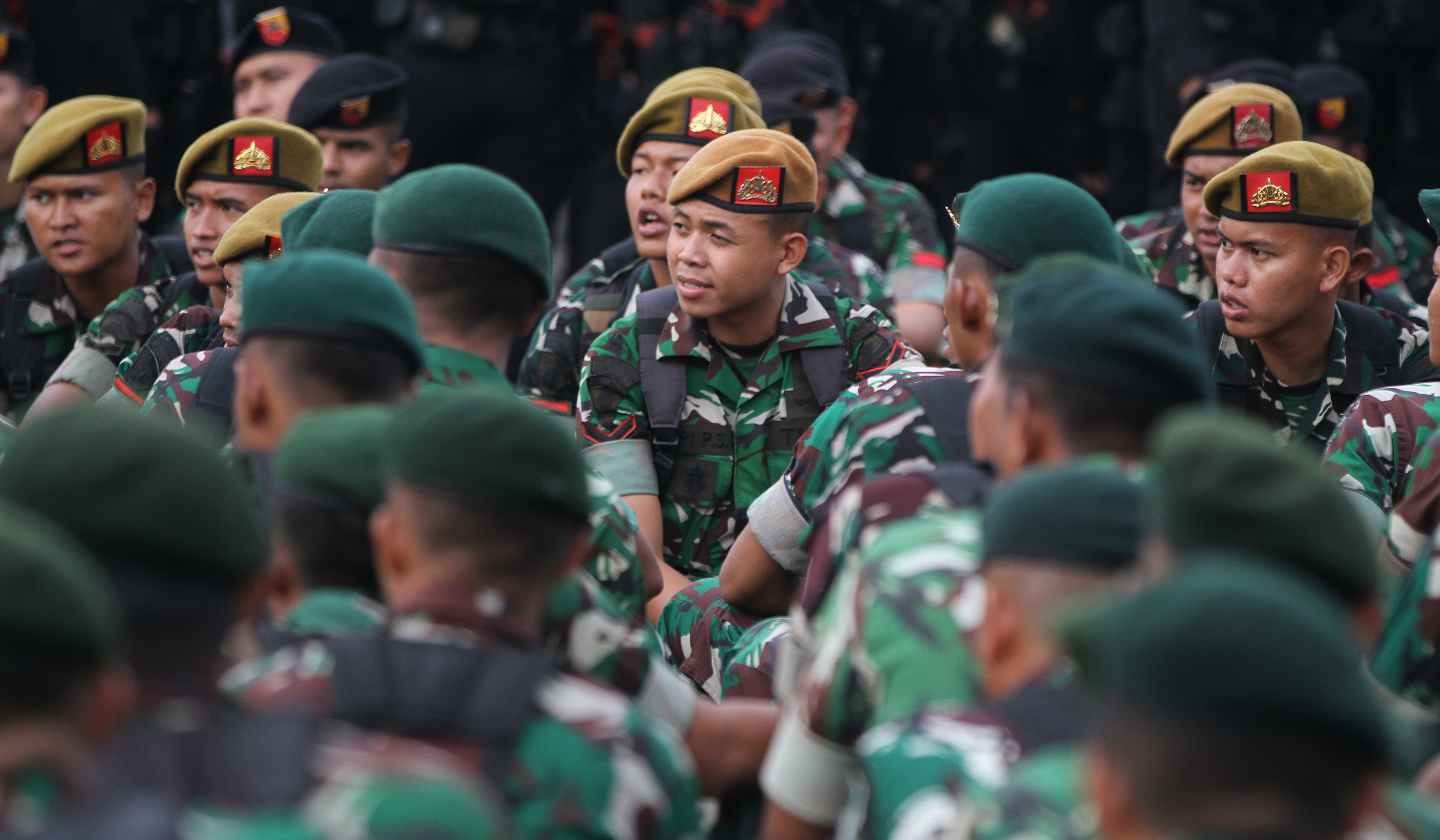 Apel gabungan pengamanan tahun baru 2026. (Agus Priatna/SinPo.id)