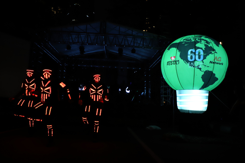 Artha Graha Peduli menggelar Earth Hour di kawasan SCBD (Ashar/SinPo.id)