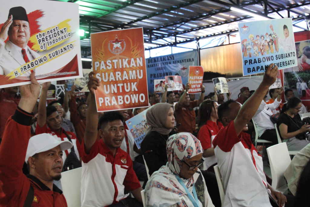 Advokasi Rakyat Untuk Nusantara (ARUN) mendeklarasikan untuk mendukung Prabowo di pilpres 2024 nanti (Ashar/SinPo.id)