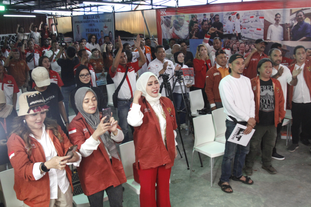 Advokasi Rakyat Untuk Nusantara (ARUN) mendeklarasikan untuk mendukung Prabowo di pilpres 2024 nanti (Ashar/SinPo.id)