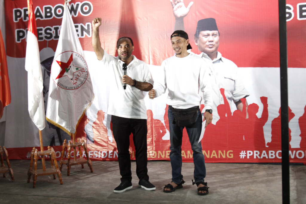 Advokasi Rakyat Untuk Nusantara (ARUN) mendeklarasikan untuk mendukung Prabowo di pilpres 2024 nanti (Ashar/SinPo.id)