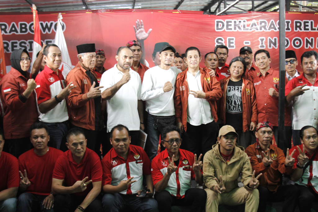 Advokasi Rakyat Untuk Nusantara (ARUN) mendeklarasikan untuk mendukung Prabowo di pilpres 2024 nanti (Ashar/SinPo.id)