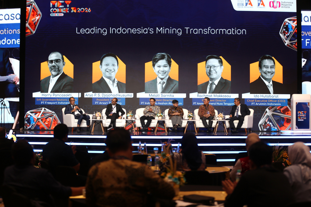 Aryo Djojohadikusumo menjadi narasumber pembicara di acara diskusi Met Connex-Mind Aidic 2026 di Jakarta Internasional Convention Center (Ashar/SinPo.id)