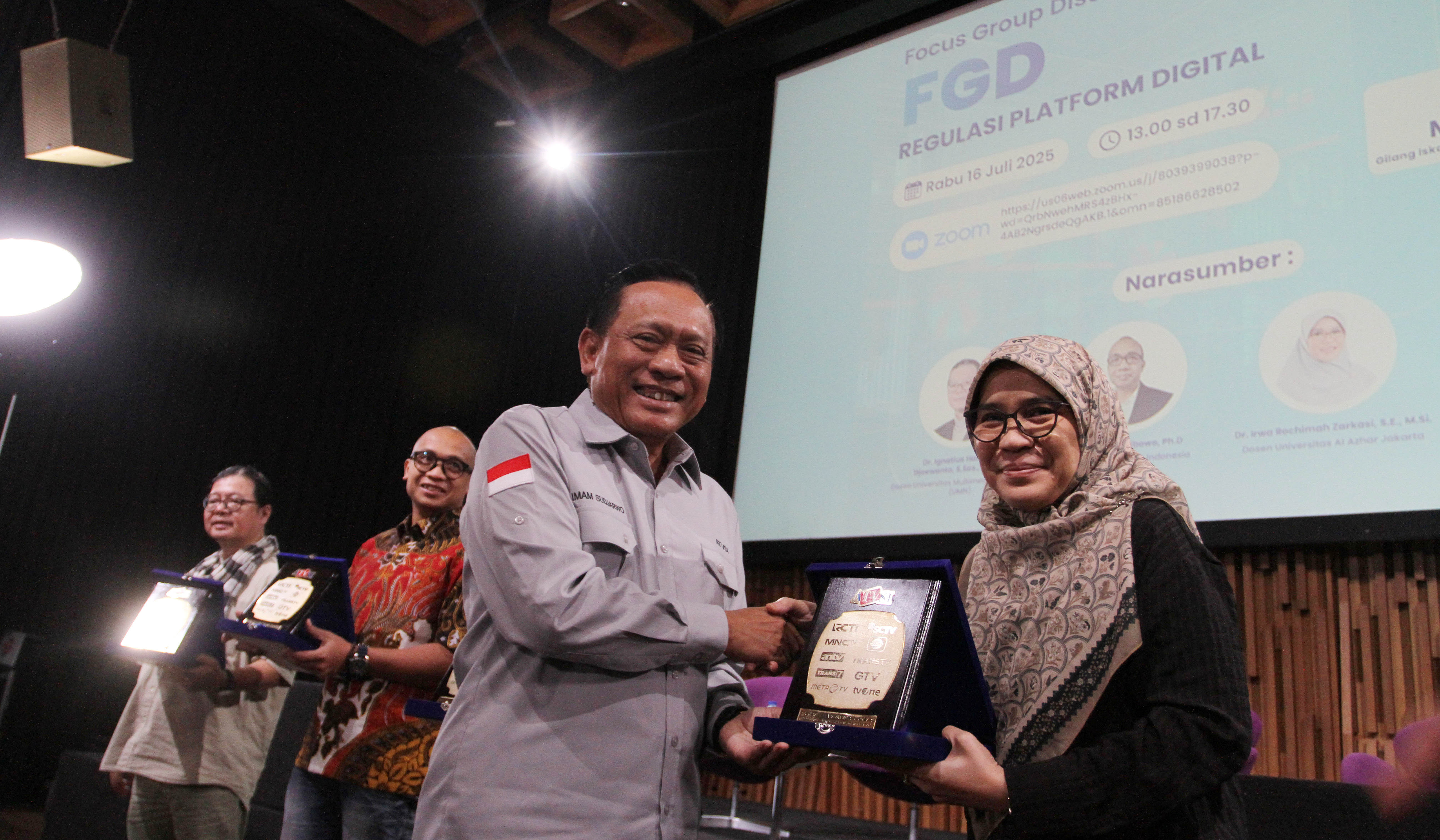 FGD yang digelar oleh Asosiasi Televisi Swasta Indonesia (ATVSI) di Jakarta. (Agus Priatna/SinPo.id)