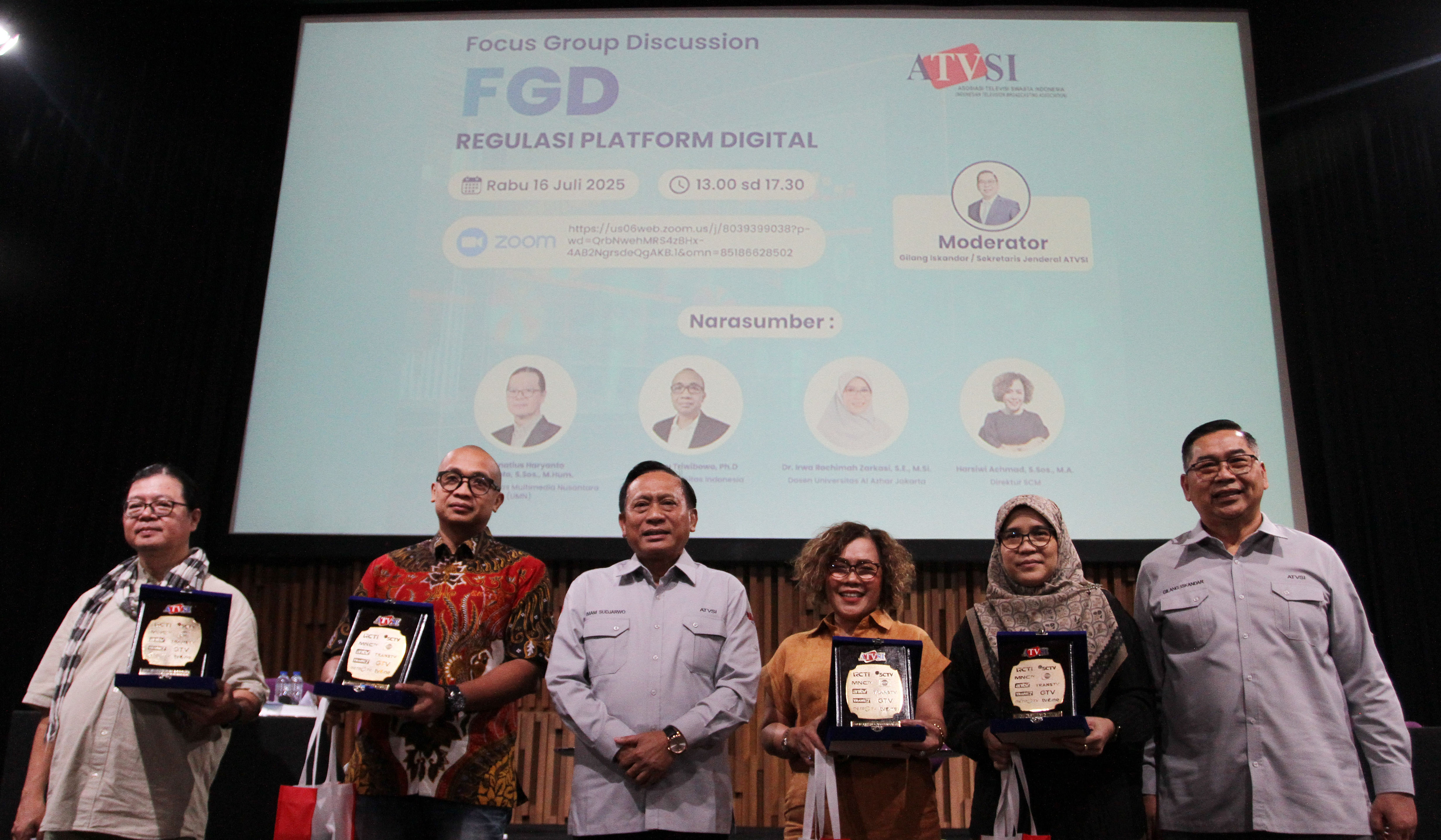 FGD yang digelar oleh Asosiasi Televisi Swasta Indonesia (ATVSI) di Jakarta. (Agus Priatna/SinPo.id)