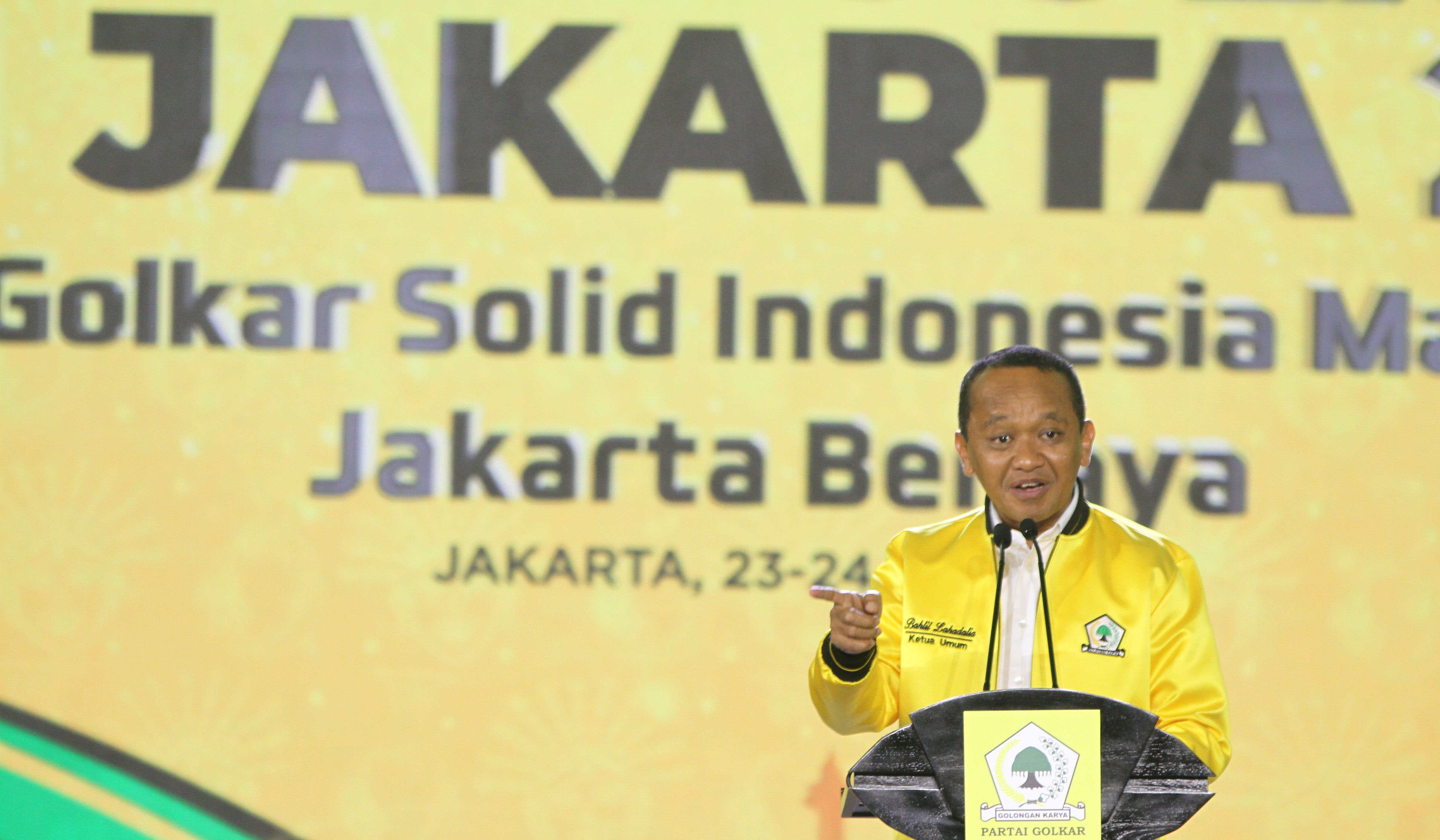 Ketum Partai Golkar Bahlil Lahadalia (SinPo.id/ Agus Priatna)