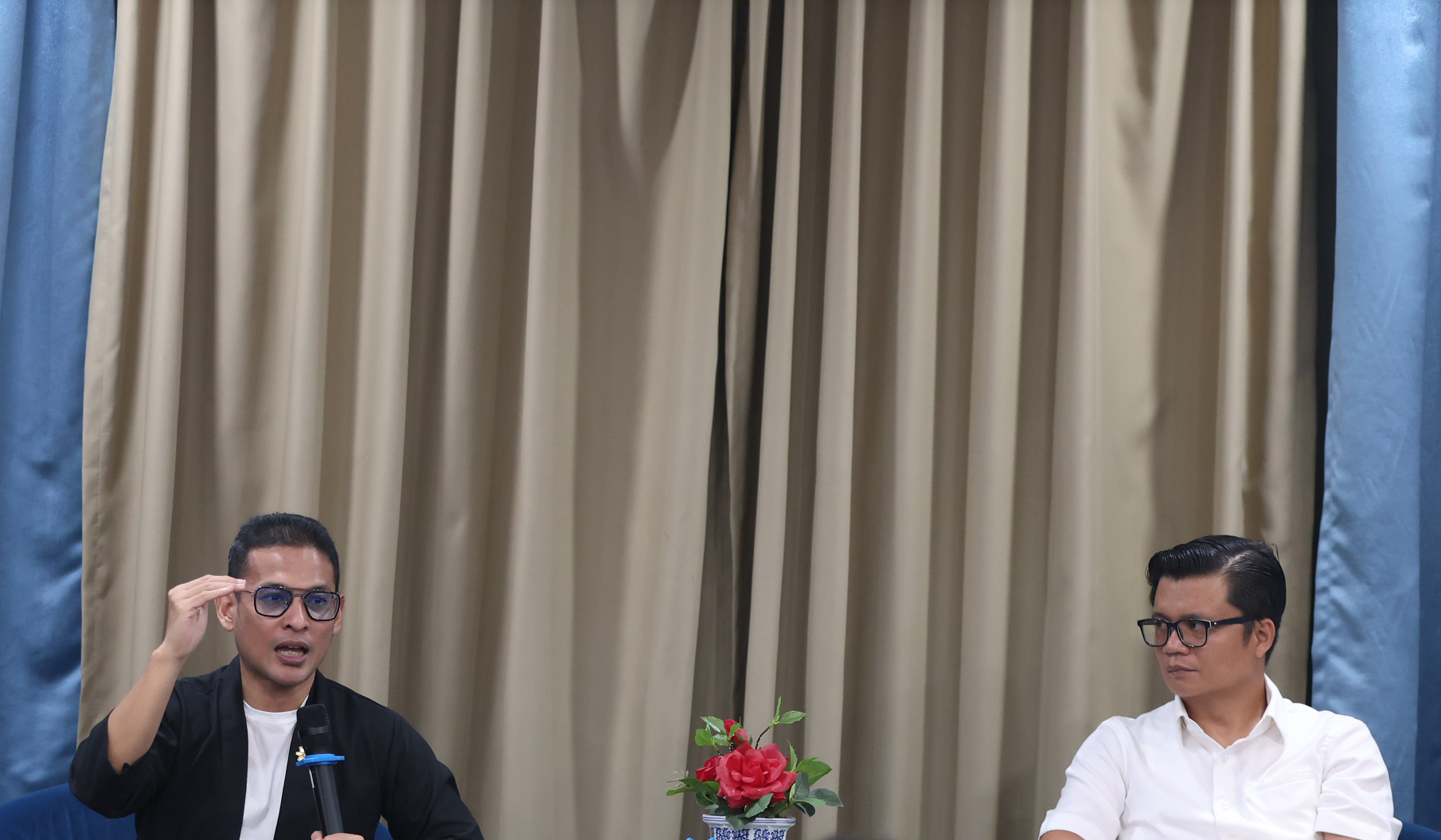 Bakom gelar Media Update. (Agus Priatna/SinPo.id)