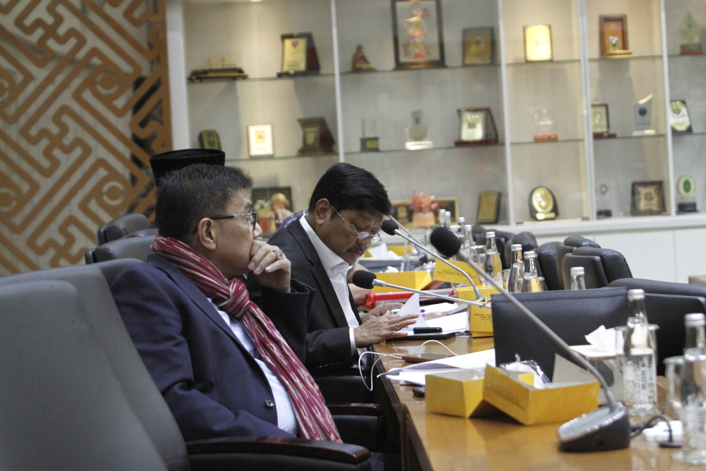 Badan Legislasi DPR RI gelar Rapat Panja tentang Perubahan Undang-Undang No 6 Tahun 2014 tentang perangkat Desa (Ashar/SinPo.id)