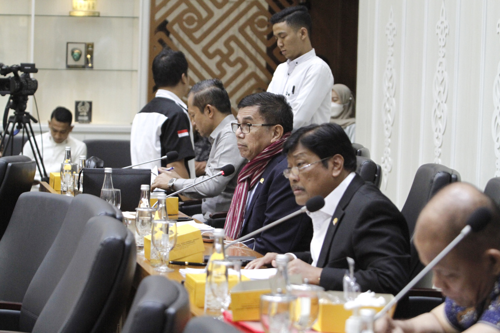 Badan Legislasi DPR RI gelar Rapat Panja tentang Perubahan Undang-Undang No 6 Tahun 2014 tentang perangkat Desa (Ashar/SinPo.id)