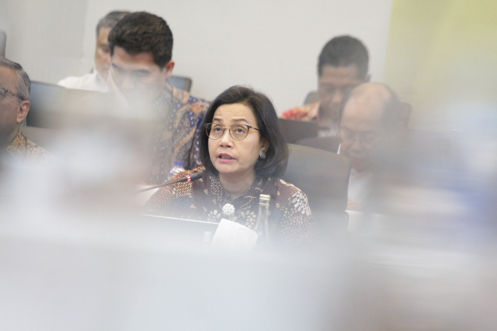 Banggar DPR gelar raker dengan Menkeu Sri Mulyani bahas RUU APBN 2025 (Ashar/SinPo.id)