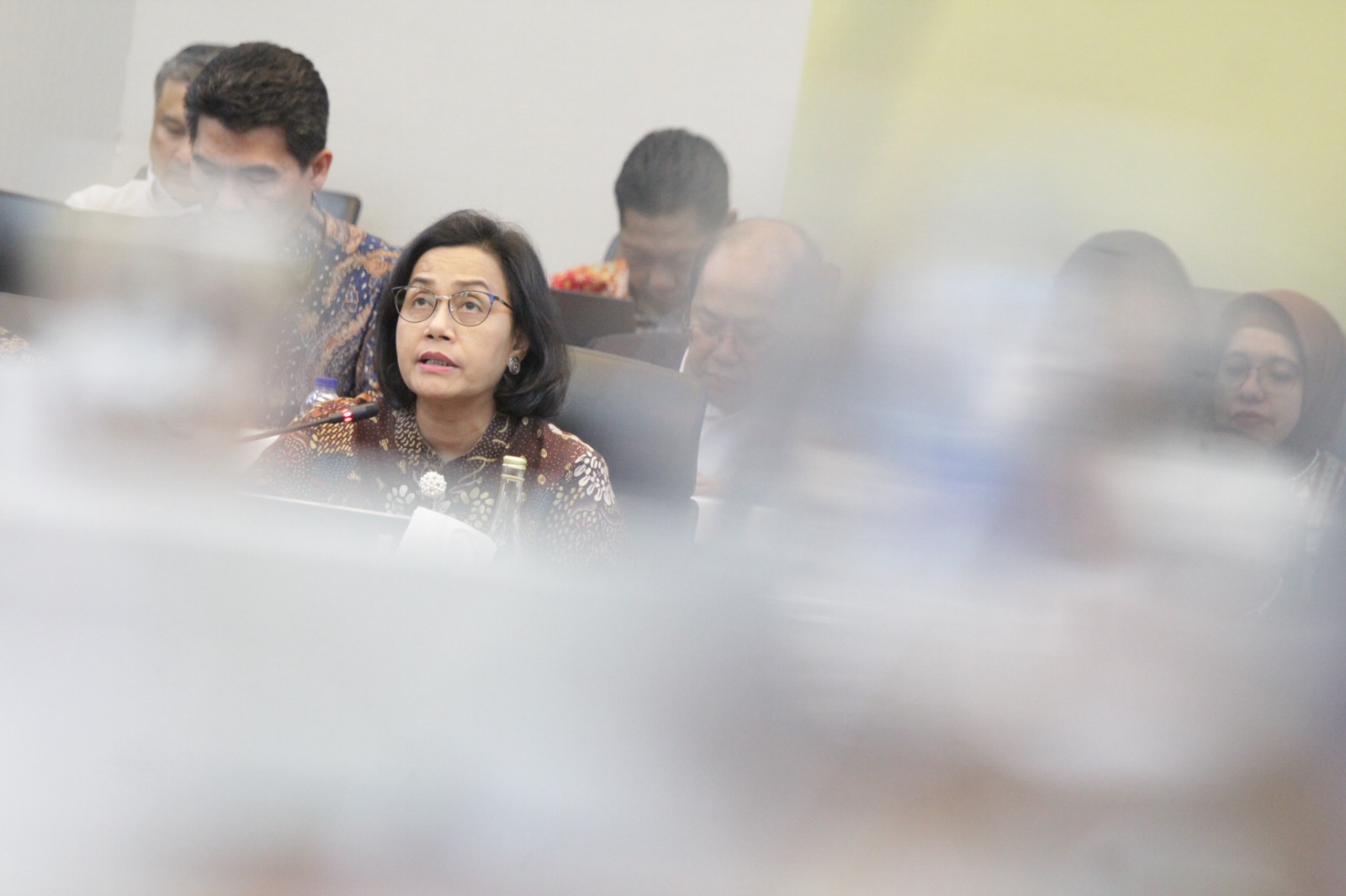 Banggar DPR gelar raker dengan Menkeu Sri Mulyani bahas RUU APBN 2025 (Ashar/SinPo.id)